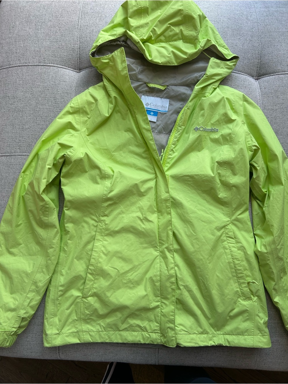 Columbia Women's Lime Waterproof Hooded Jacket